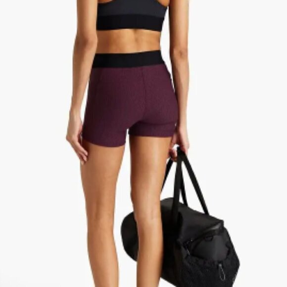 Koral Emblem Stretch-Jacquard Shorts Plum sz‎ S - Picture 2 of 5